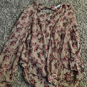 Flowy top with an open back.